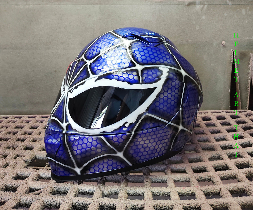 VENOM -SPIDERMAN Custom Motorcycle Helmet