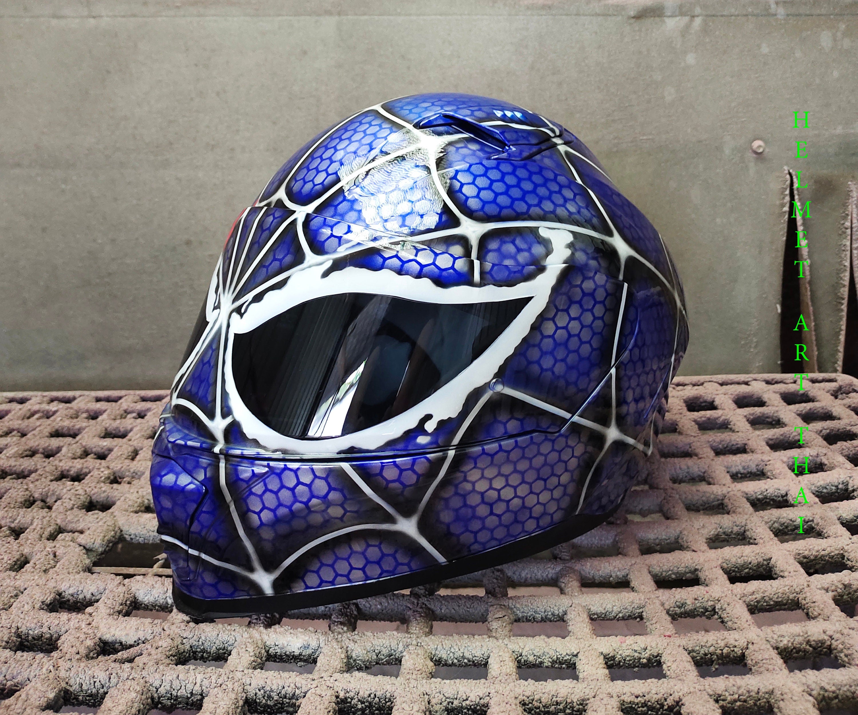 VENOM -SPIDERMAN Custom Motorcycle Helmet