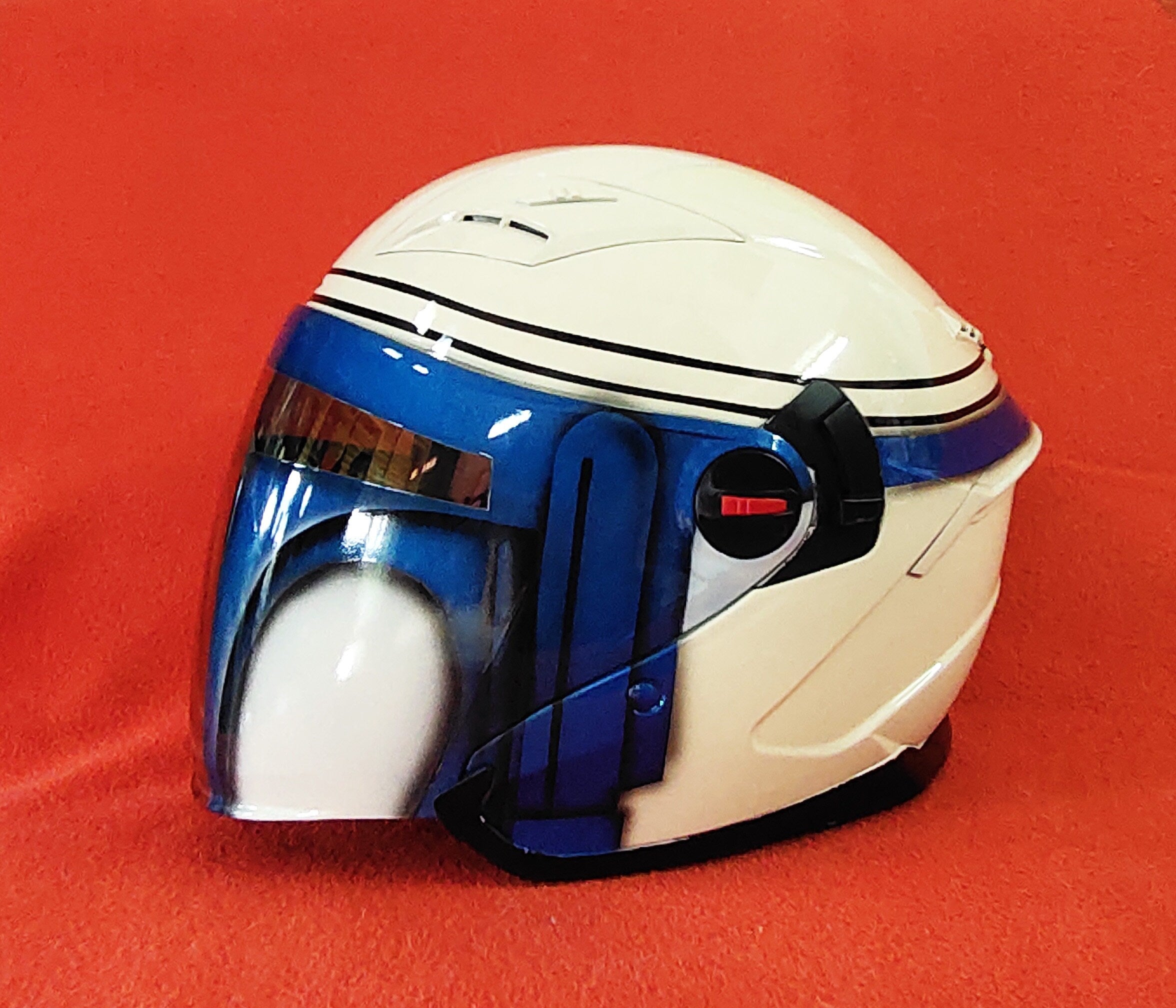 Star Wars Jango Fett Mandalorian Custom Motorcycle Helmet ⭐🚀