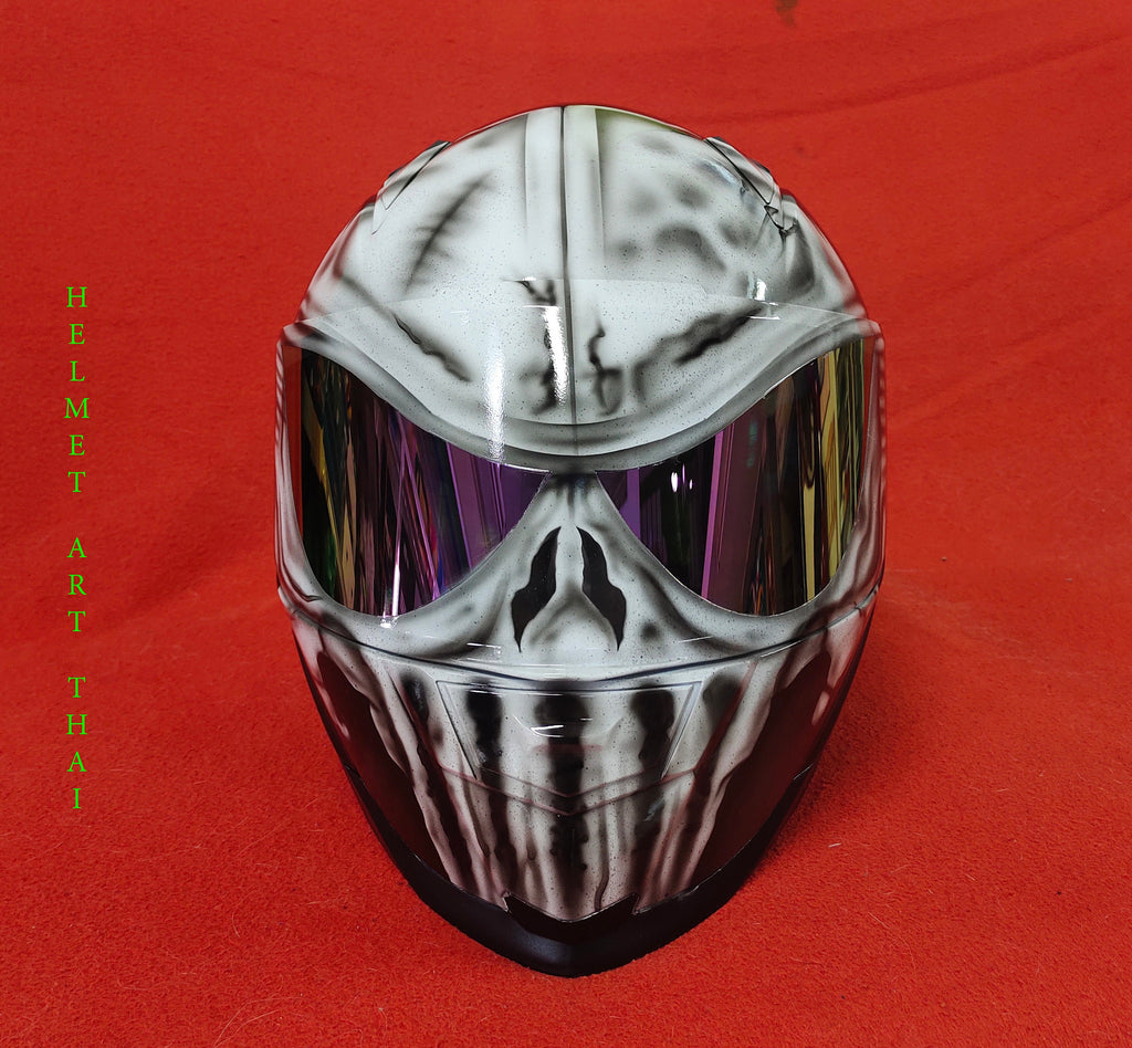 THE PUNISHER , BADASS Custom Motorcycle Helmet