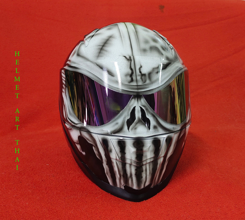 THE PUNISHER , BADASS Custom Motorcycle Helmet