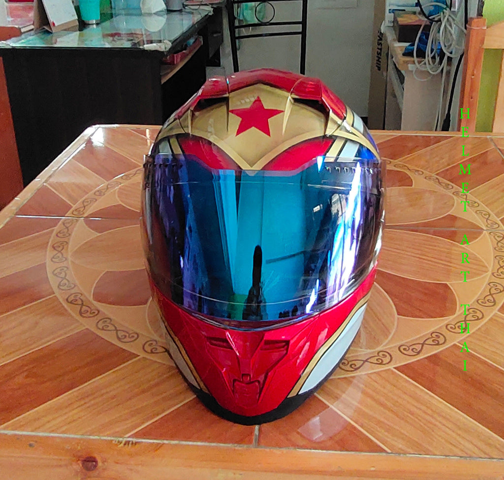 WONDER WOMAN Custom Motorcycle Helmet