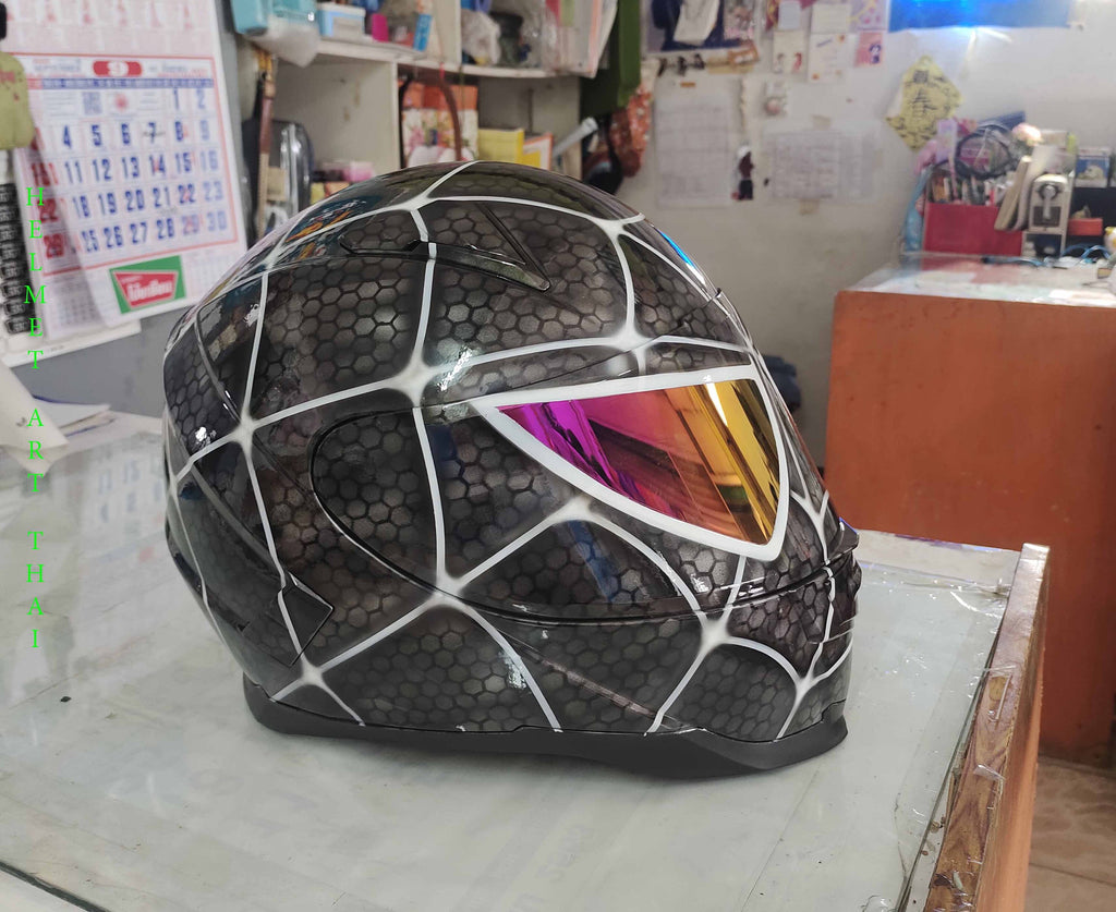 SPIDER MAN Custom Motorcycle Helmet