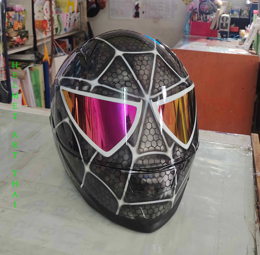 SPIDER MAN Custom Motorcycle Helmet