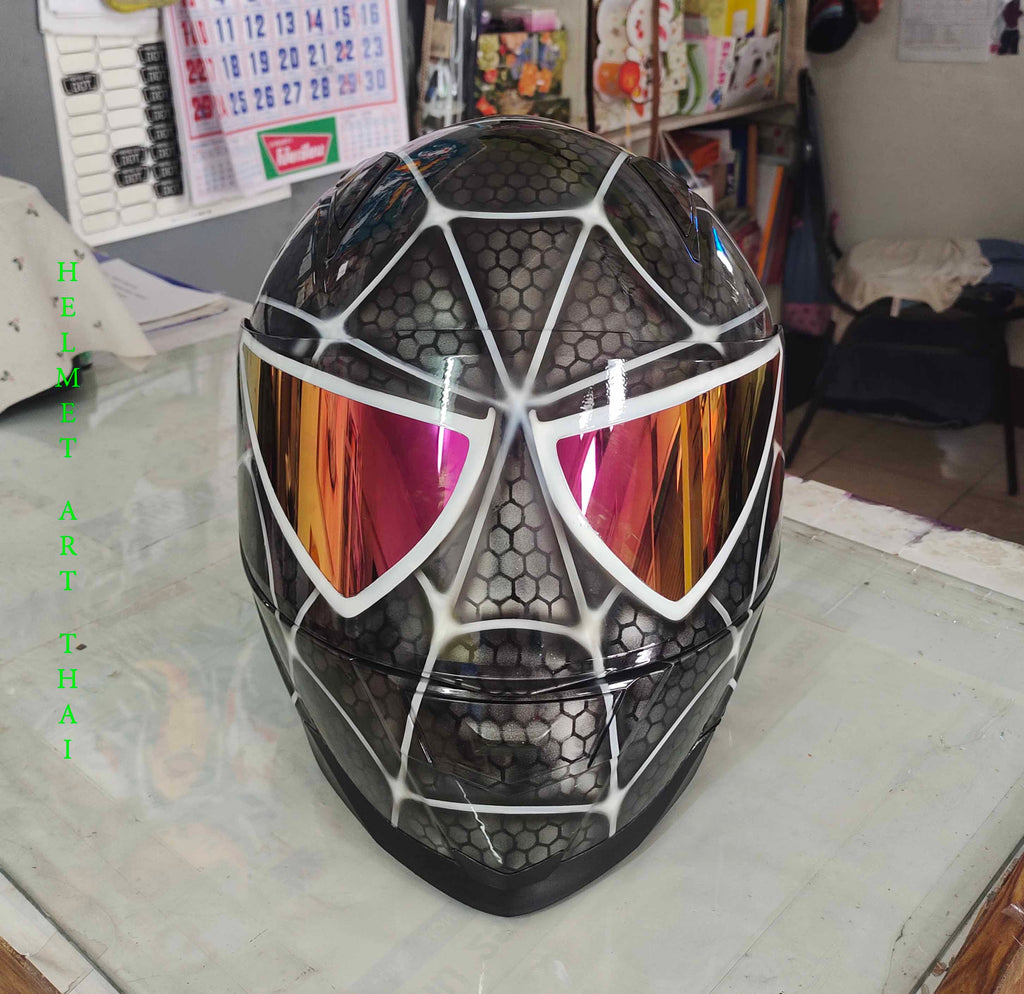 SPIDER MAN Custom Motorcycle Helmet