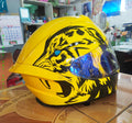 🐆 Leopard Custom Airbrushed Motorcycle Helmet 🔥✨