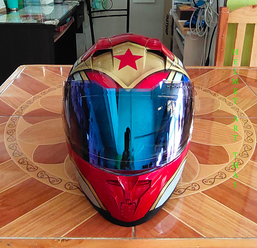 WONDER WOMAN Custom Motorcycle Helmet