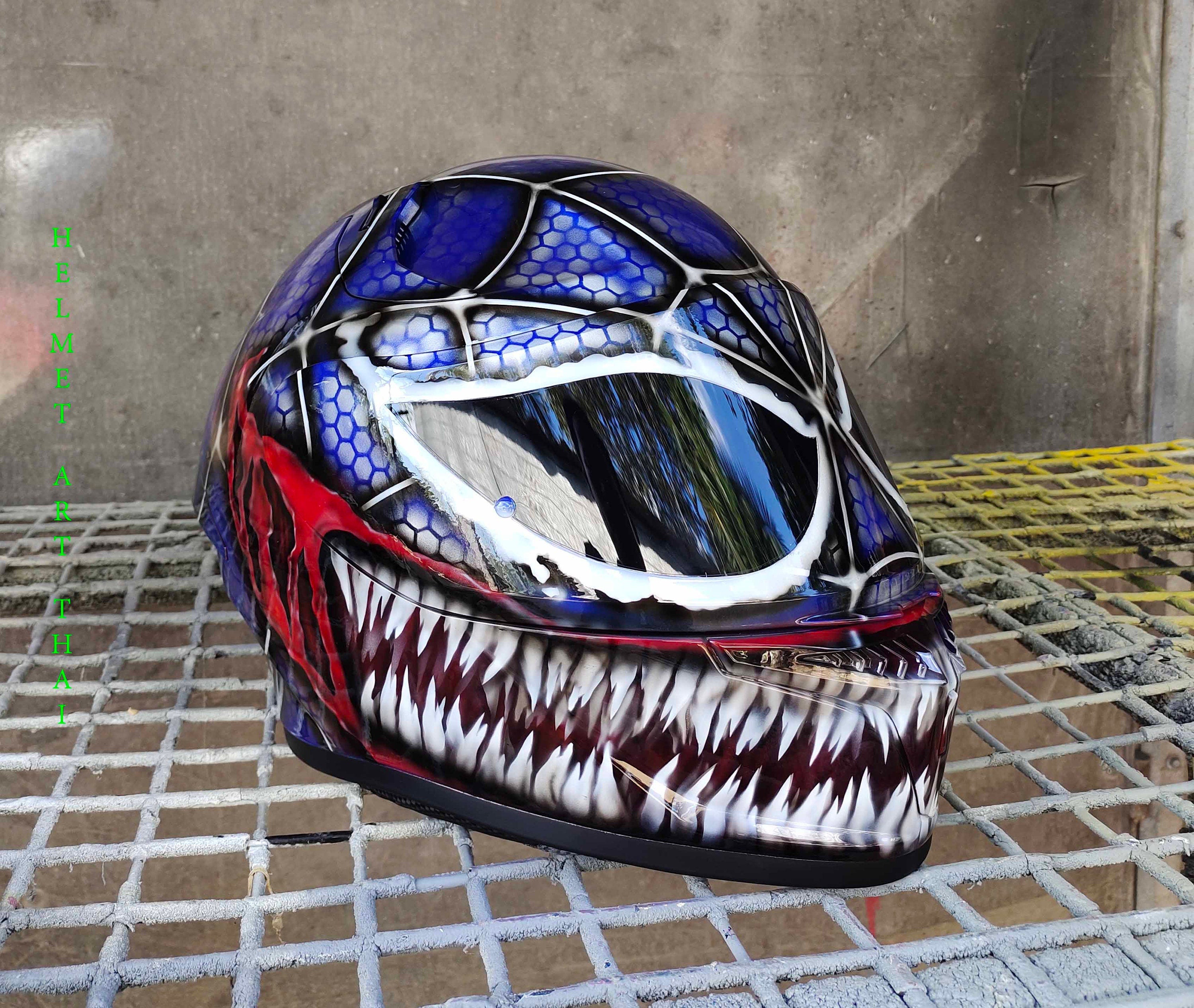 VENOM- SPIDERMAN Motorcycle Helmet