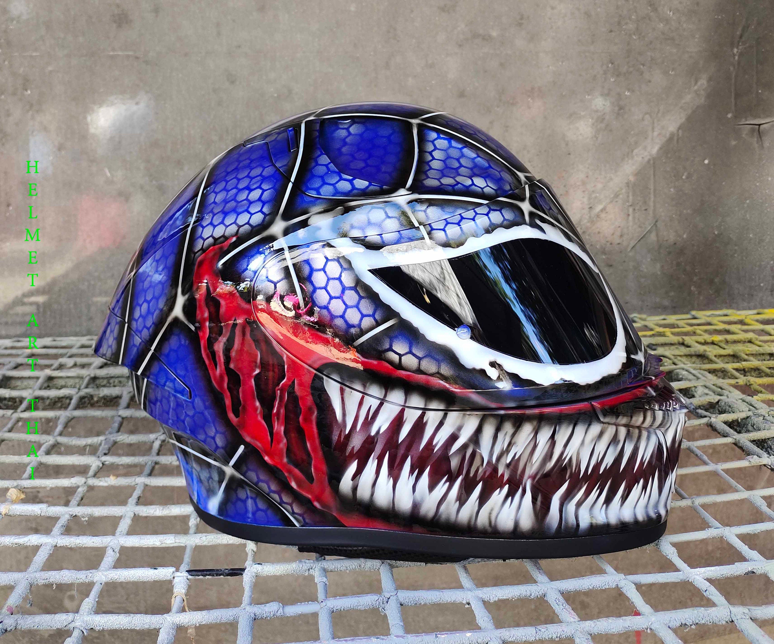 VENOM- SPIDERMAN Motorcycle Helmet