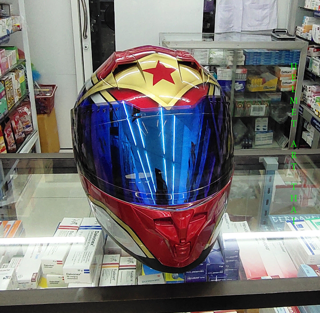 Wonder Woman Motorcycle Helmet