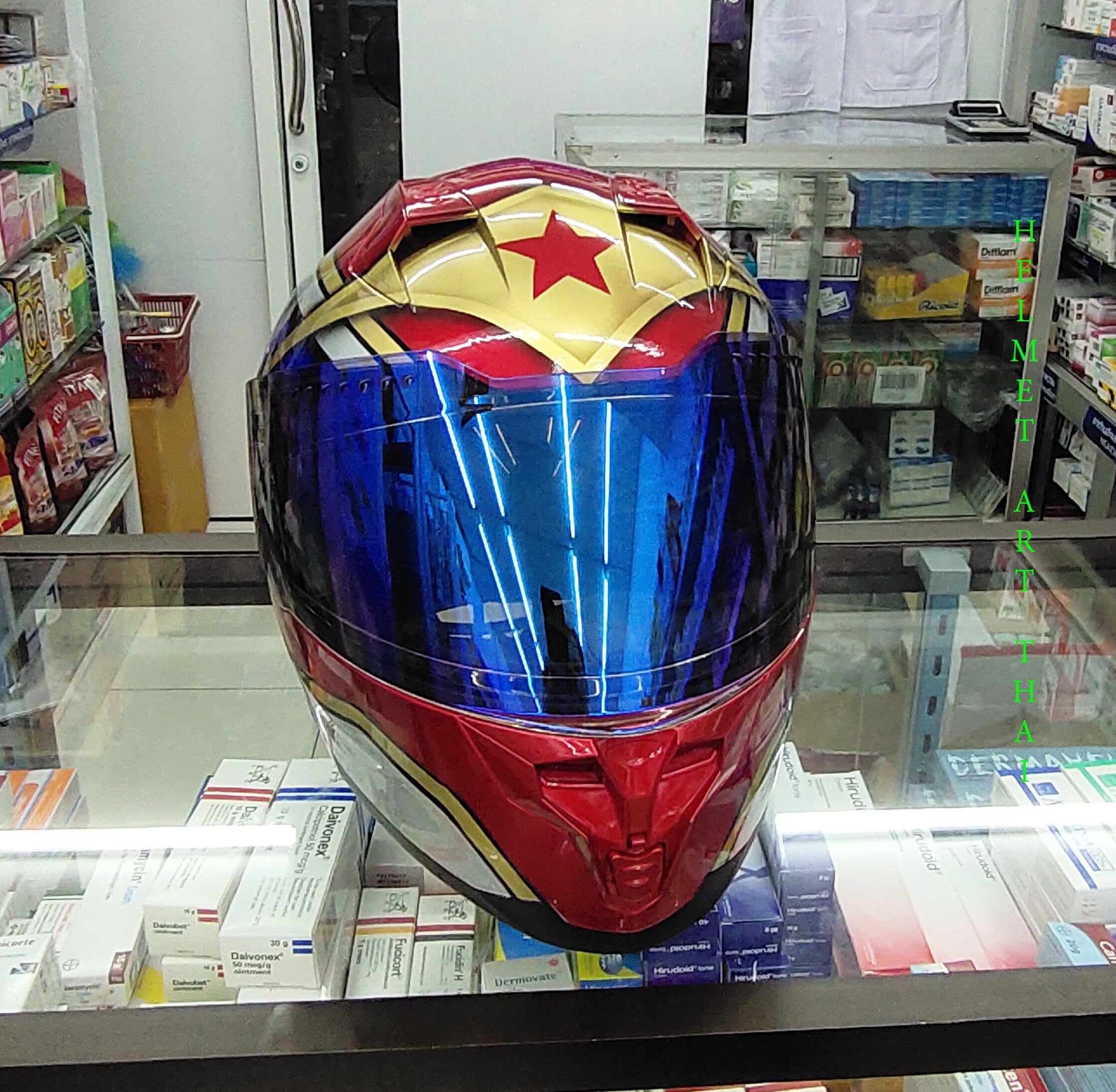 Wonder Woman Motorcycle Helmet
