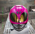 Pink Power Ranger Custom Airbrushed Motorcycle Helmet 💖⚡🔥