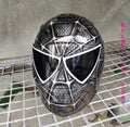 CASQUE DE MOTO NOIR SPIDER MAN CUSTOM AIRBRUSHED